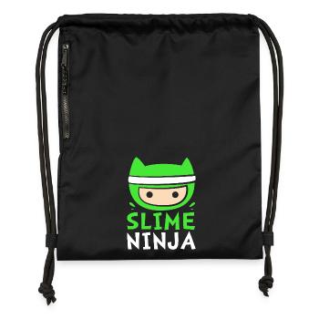 Slime Slime Slimy - Gymsac made from recycled material - black - Front