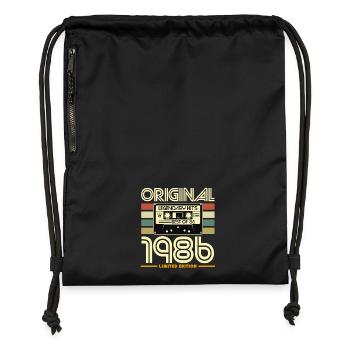 Original 1986: Hits Rétro Limité - Sac à cordon en polyester recyclé - military green - Devant