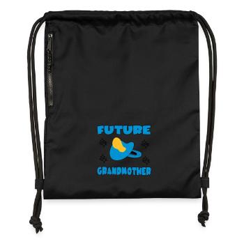 Future grandmother - Gymsac made from recycled material - black - Front