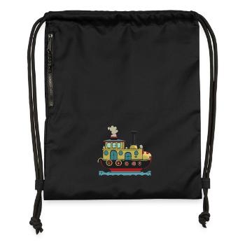 Toy boat - Gymsac made from recycled material - black - Front