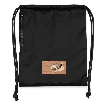Beauty - Gymsac made from recycled material - black - Front