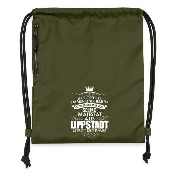 LIPPSTADT - Majestät - Turnbeutel aus Recycling-Material - military Green - Vorne