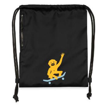 Monkey Tricks - Gymsac made from recycled material - black - Front