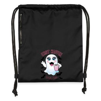 Sweet spirit with coffee - Gymsac made from recycled material - black - Front