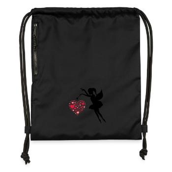 fee_love_001 - Gymsac made from recycled material - black - Front