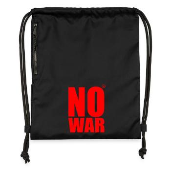 No war - Gymsac made from recycled material - black - Front