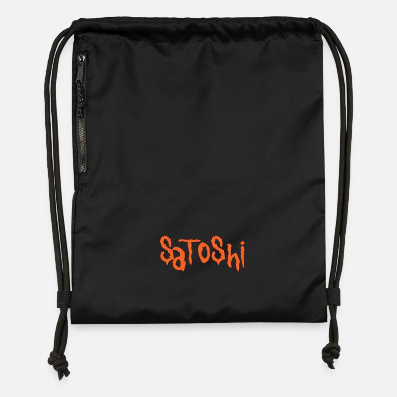 Satoshi - Sac à cordon en polyester recyclé - noir