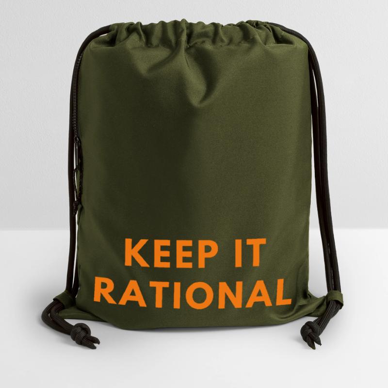 Keep It Rational Quote | Funny Math Pun | Math Gymsac made from recycled material