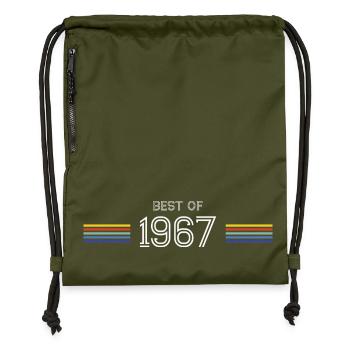 Best Of 1967 T-Shirt-Humorgeschenk - Turnbeutel aus Recycling-Material - military Green - Vorne