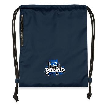 Mein Bielefeld - Turnbeutel aus Recycling-Material - Navy - Vorne