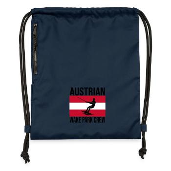 Austrian Wake Crew Wakeboard Shirt - Gymsac made from recycled material - navy - Front