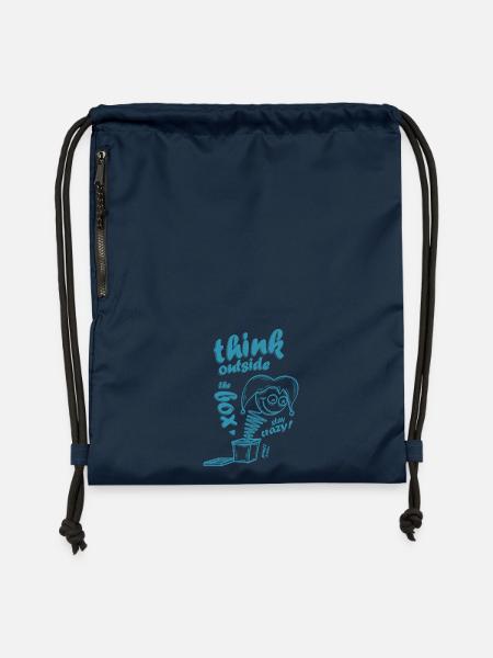 Think outside the box - Turnbeutel aus Recycling-Material - Navy