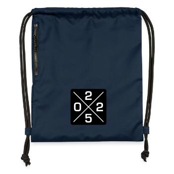 2025 - Turnbeutel aus Recycling-Material - Navy - Vorne