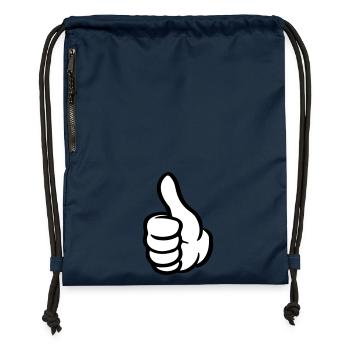 Thumb Hand Like - Gymsac made from recycled material - navy - Front
