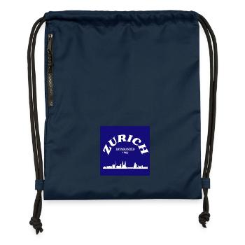 Zürich - Turnbeutel aus Recycling-Material - Navy - Vorne