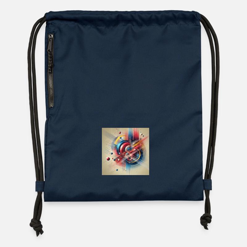 Colours in motion - Gymsac made from recycled material - navy