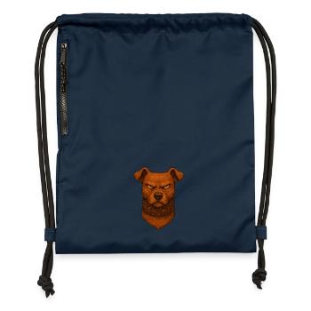 Wild Dog - Bad Dog - Gymsac made from recycled material - navy - Front