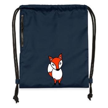 Fuchs Rotfuchs Wildes Tier Schlauer Wald Bewohner - Turnbeutel aus Recycling-Material - Navy - Vorne