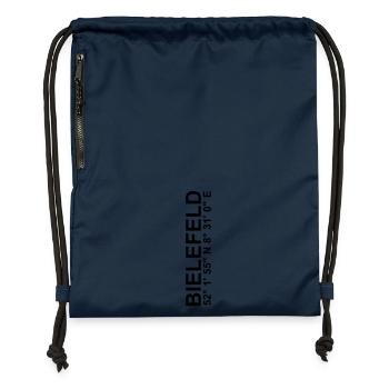 BIELEFELD Koordinaten Schüco Arena DSC - Turnbeutel aus Recycling-Material - Navy - Vorne