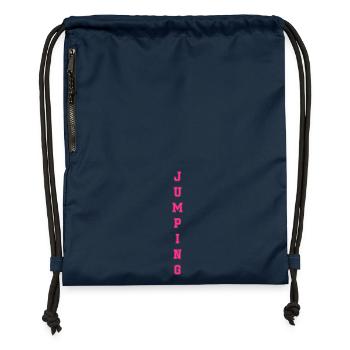 jumping trampolin girl jumpen jump Geschenk - Turnbeutel aus Recycling-Material - Navy - Vorne
