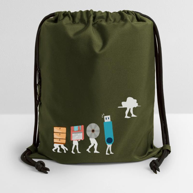 Cloud-Computing-Lustige Programmierer-Daten-KI-Software Turnbeutel aus Recycling-Material