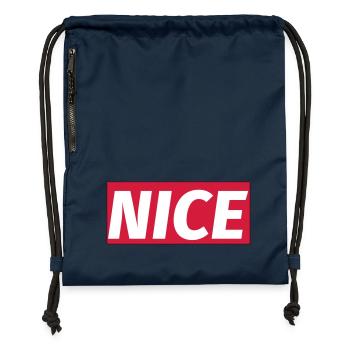 NICE - Gymsac made from recycled material - navy - Front