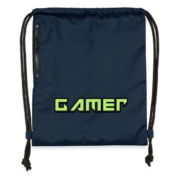 Gamer - Turnbeutel aus Recycling-Material - Navy - Vorne