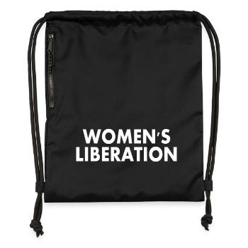 Womens liberation - Gymsac made from recycled material - military green - Front