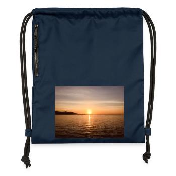 SUNSET - Turnbeutel aus Recycling-Material - Navy - Vorne