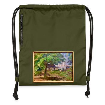 Kræsten Iversen "Bornholmer Räucherei" - Turnbeutel aus Recycling-Material - military Green - Vorne