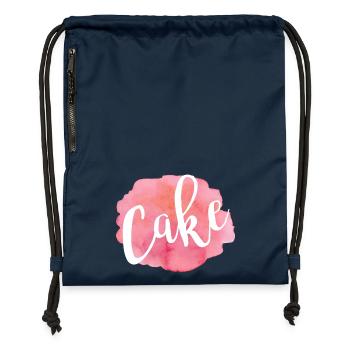 cake - Gymsac made from recycled material - navy - Front