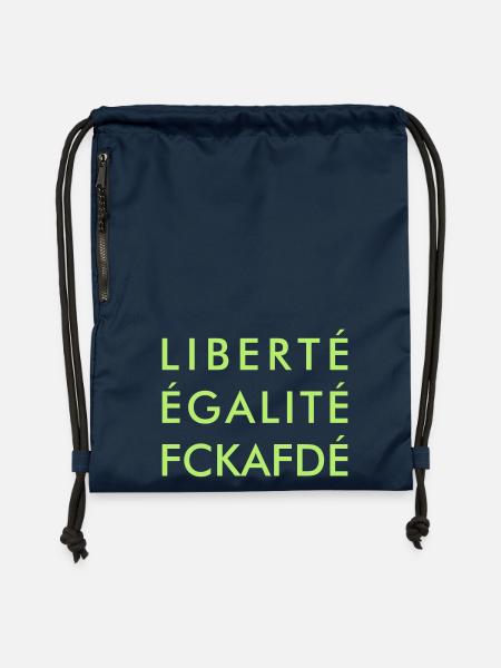 LIBERTÉ - Turnbeutel aus Recycling-Material - Navy