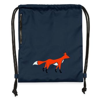 Fuchs Rotfuchs Wildes Tier Schlauer Wald Bewohner - Turnbeutel aus Recycling-Material - Navy - Vorne