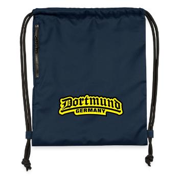 dortmund_germany_1_f2 - Turnbeutel aus Recycling-Material - Navy - Vorne