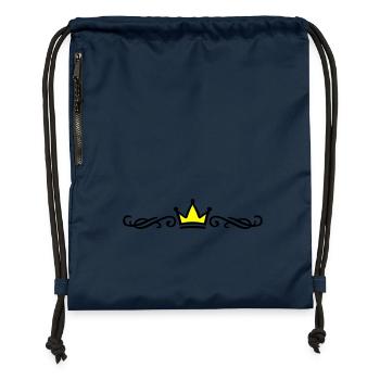 Crown Ornament - Gymsac made from recycled material - navy - Front