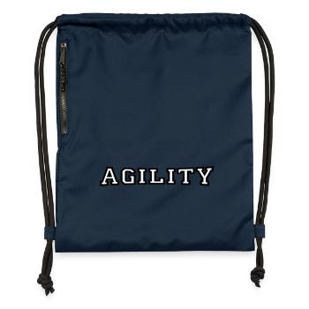 agility - Turnbeutel aus Recycling-Material - Navy - Vorne