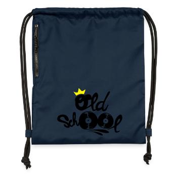 Old school - Turnbeutel aus Recycling-Material - Navy - Vorne