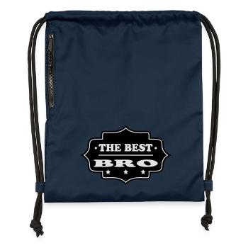 The best bro 222 - Gymsac made from recycled material - navy - Front