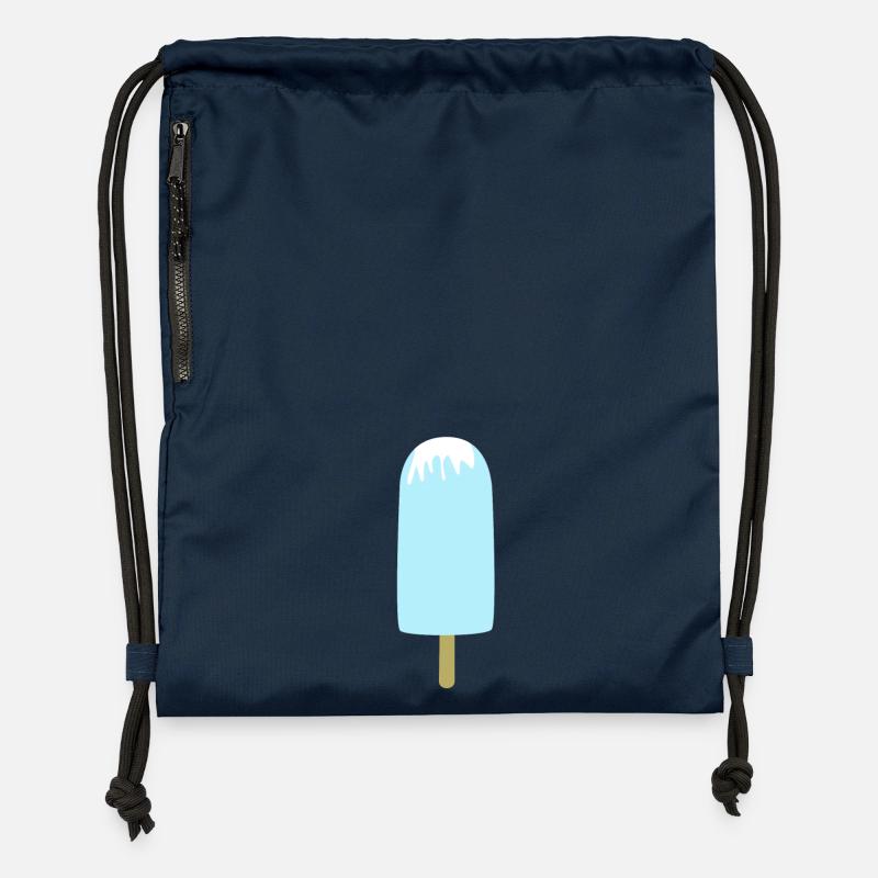 Glace - Sac à cordon en polyester recyclé - bleu marine