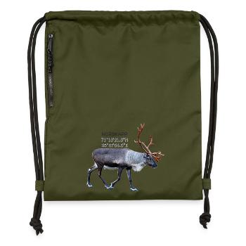 NORTH CAPE - Gymsac made from recycled material - military green - Front