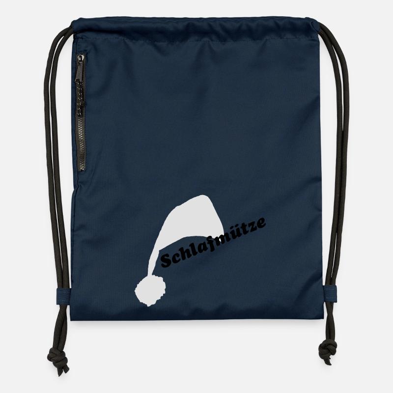 Sleepyhead -1 - - Sac à cordon en polyester recyclé - bleu marine