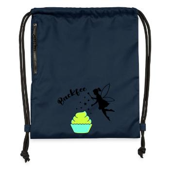 backfee - Turnbeutel aus Recycling-Material - Navy - Vorne