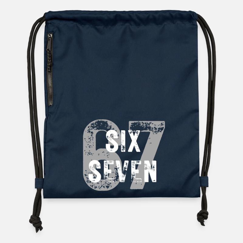 Six Sept, 6 7 argot - Sac à cordon en polyester recyclé - bleu marine