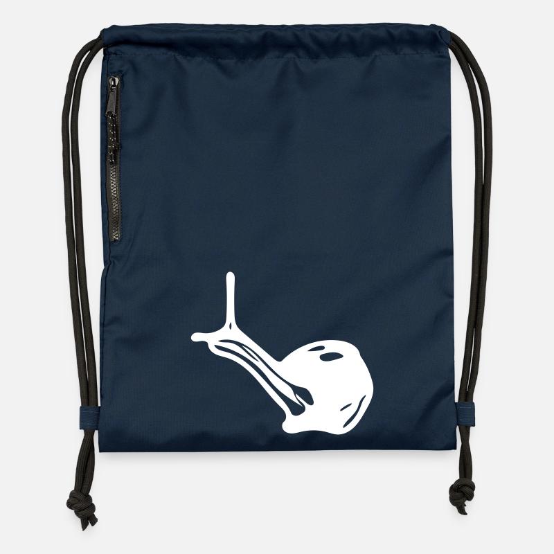 Escargot - Sac à cordon en polyester recyclé - bleu marine