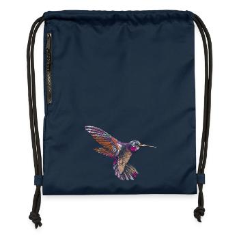 kolibri - Turnbeutel aus Recycling-Material - Navy - Vorne
