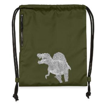 Spinosaurus - Turnbeutel aus Recycling-Material - military Green - Vorne
