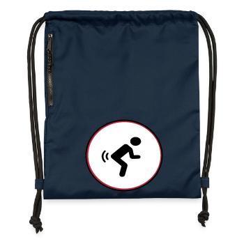 fart - Gymsac made from recycled material - navy - Front