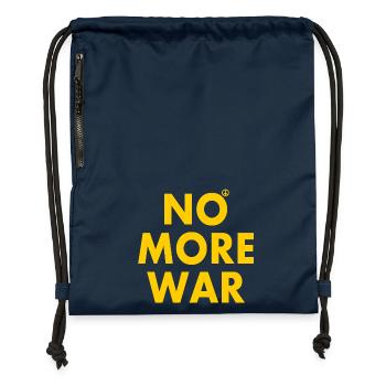 No more war - Gymsac made from recycled material - navy - Front