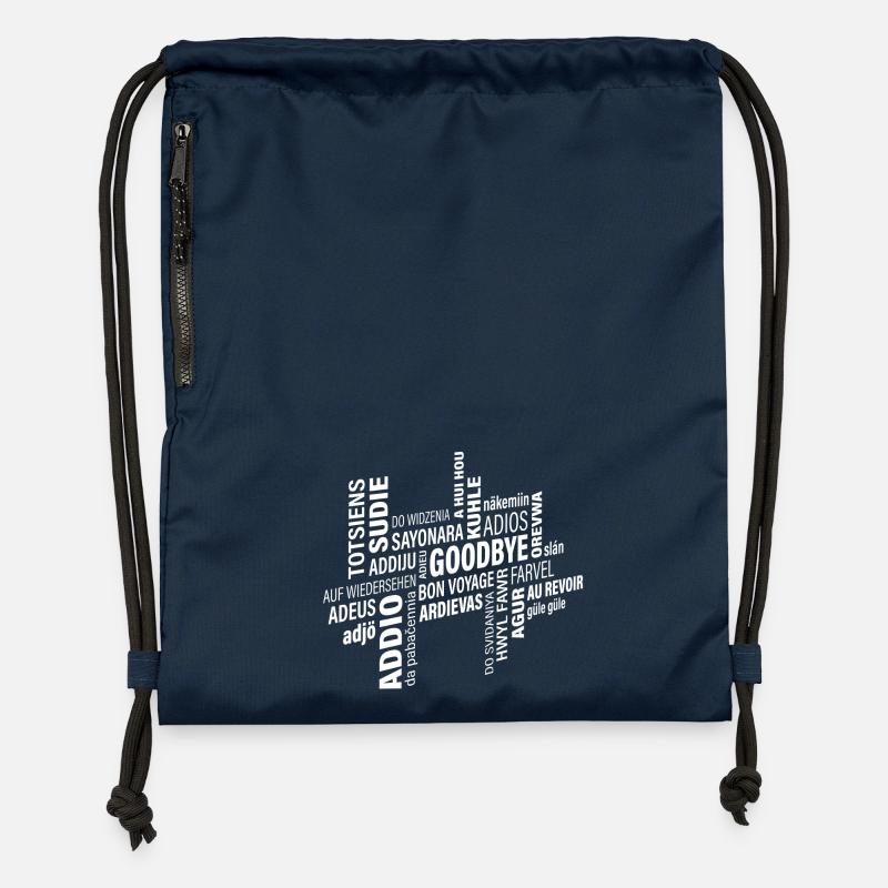 Goodbye - Gymsac made from recycled material - navy