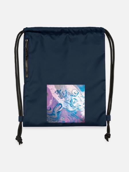 Abstract Space - Turnbeutel aus Recycling-Material - Navy